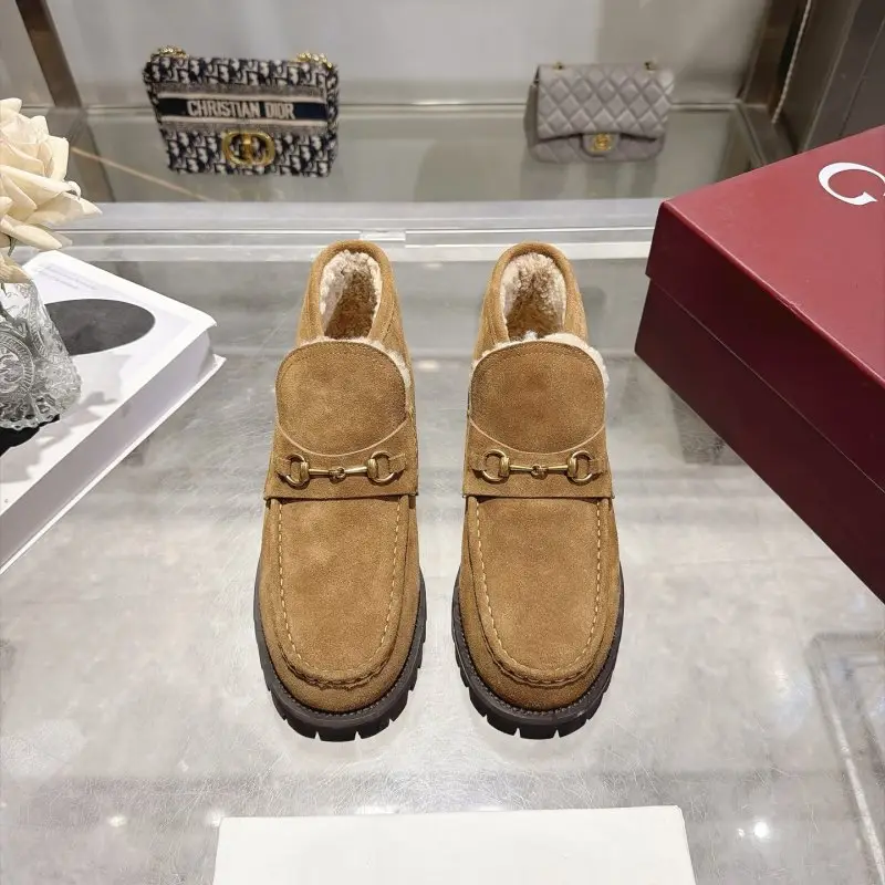 Gucci Зимові жіночі замшеві туфлі — Фото 2
