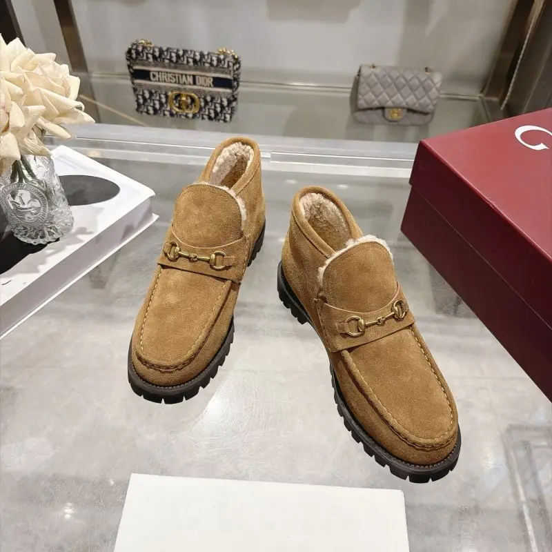 Gucci Зимові жіночі замшеві туфлі — Фото 3