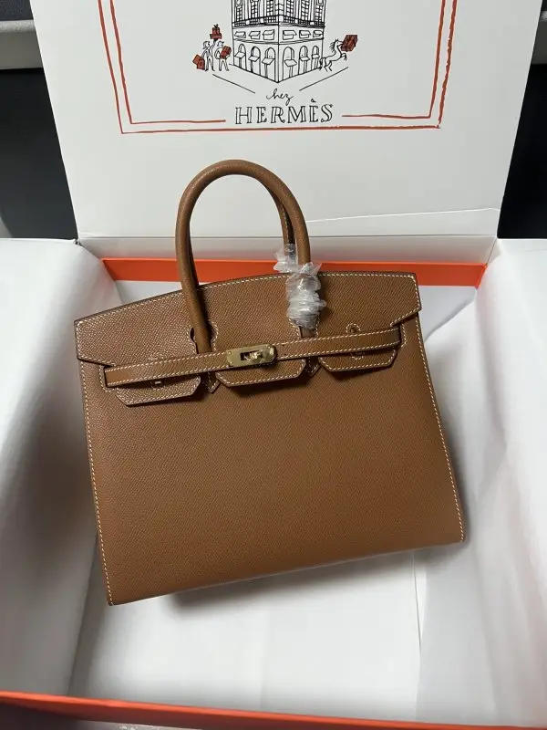 Hermes — Сумка Birkin 25 см в коже Epsom