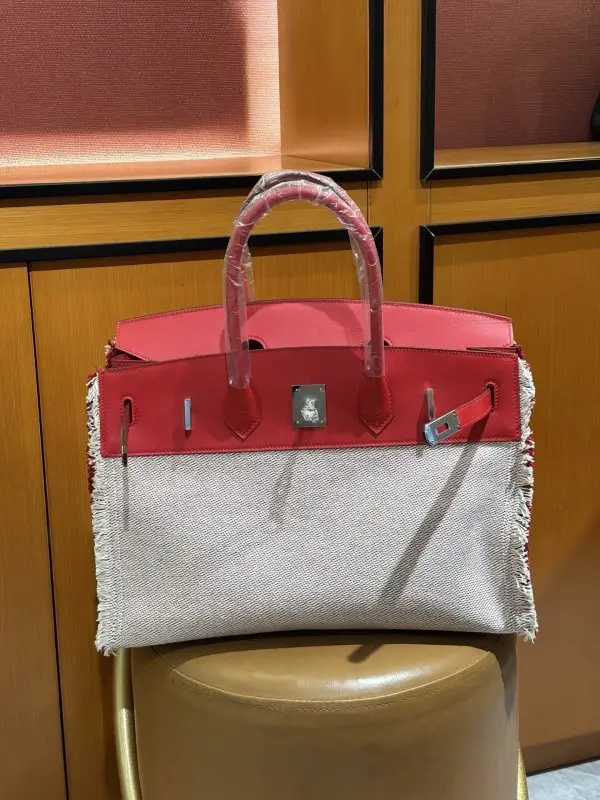 Hermes Сумка Birkin 35 в шкірі Swift і канваса — Фото 2