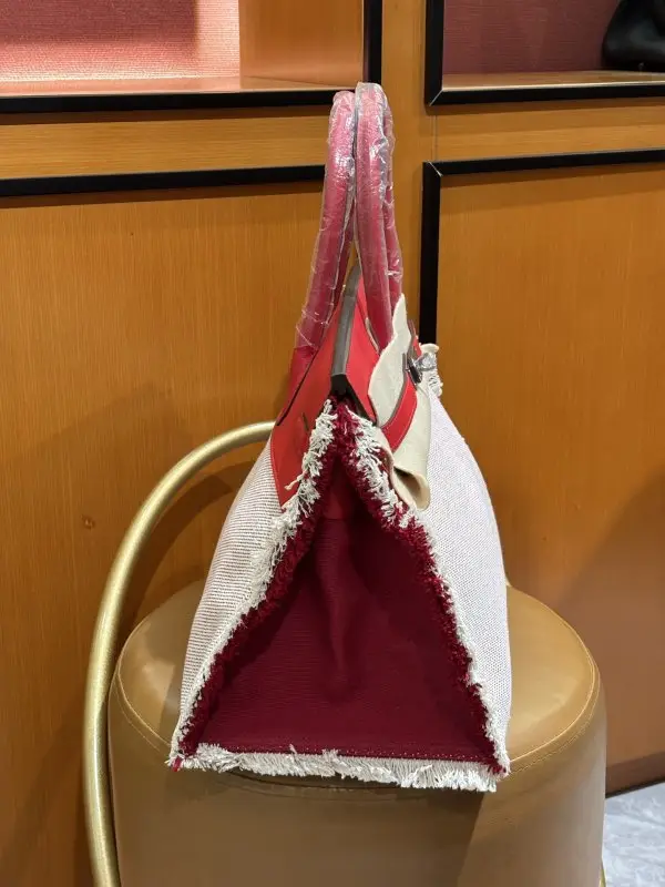 Hermes Сумка Birkin 35 в шкірі Swift і канваса — Фото 3