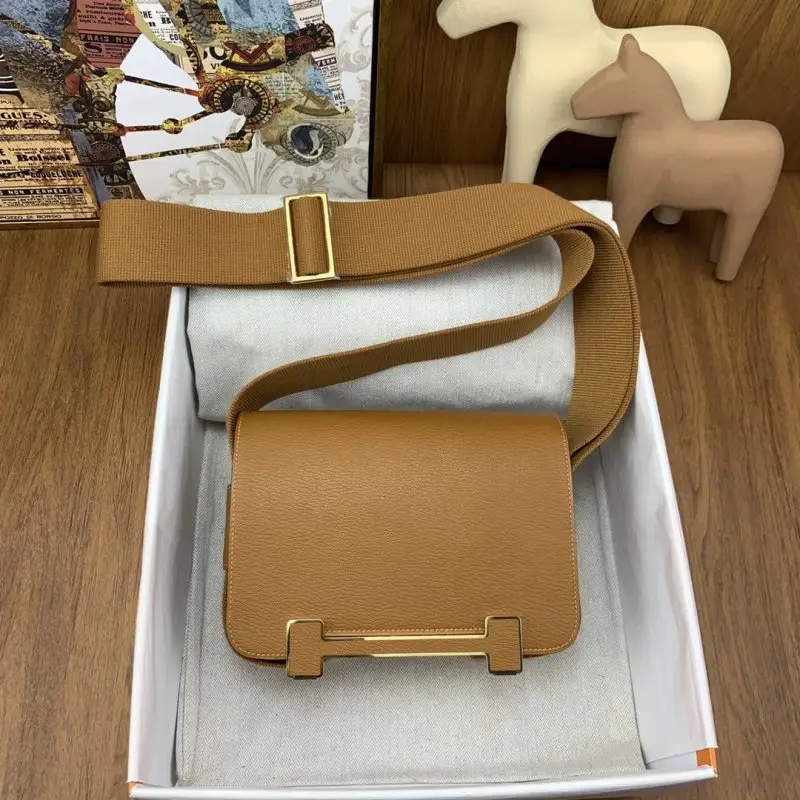 Hermes A bag Hermès Geta 20 cm of goat skin — Photo 1