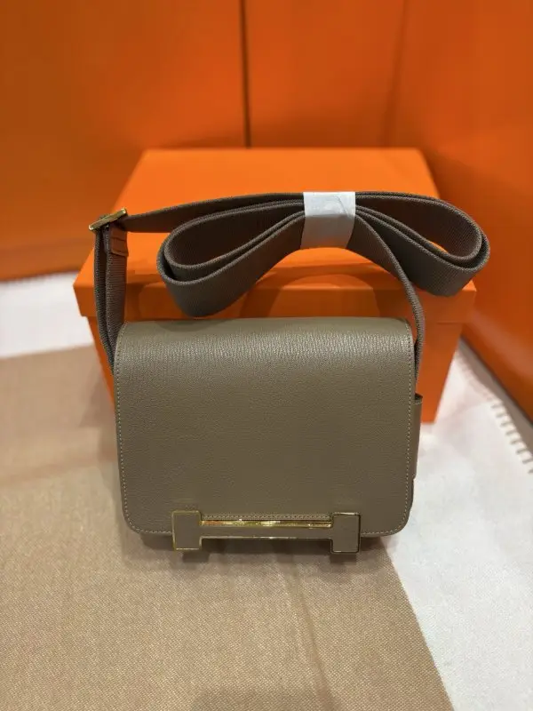 Hermes A bag Hermès Geta 20 cm of goat skin — Photo 2