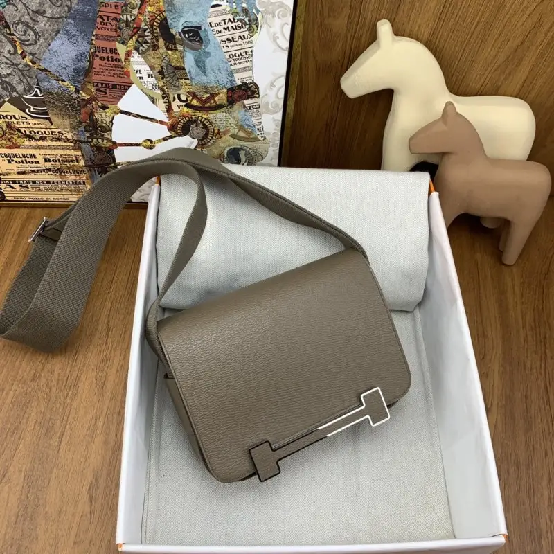 Hermes A bag Hermès Geta 20 cm of goat skin — Photo 2