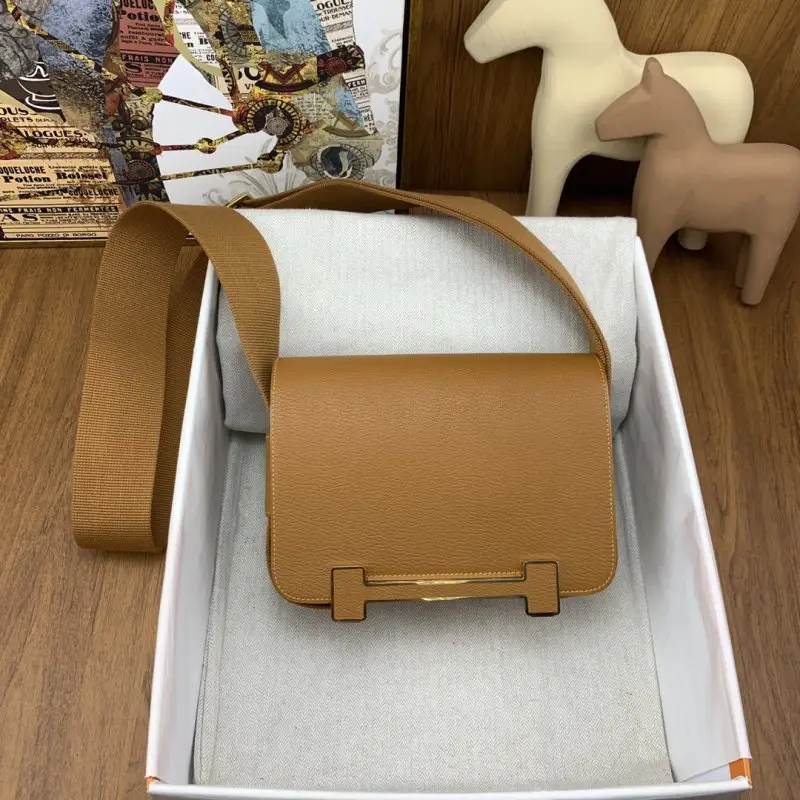 Hermes A bag Hermès Geta 20 cm of goat skin — Photo 2