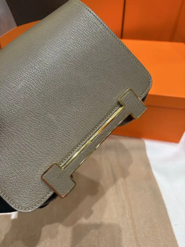 Hermes A bag Hermès Geta 20 cm of goat skin — Photo 3