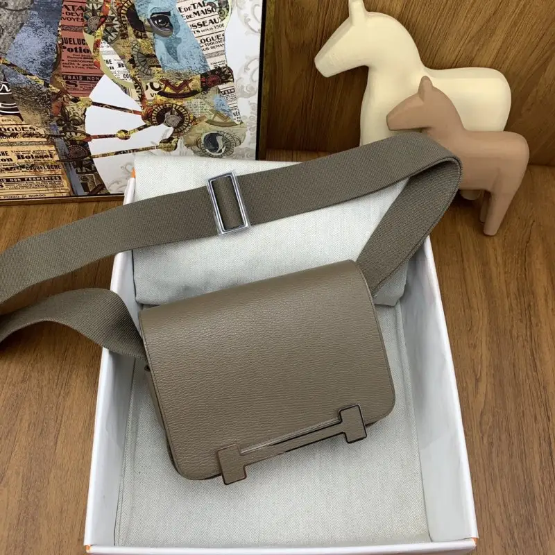 Hermes A bag Hermès Geta 20 cm of goat skin — Photo 3