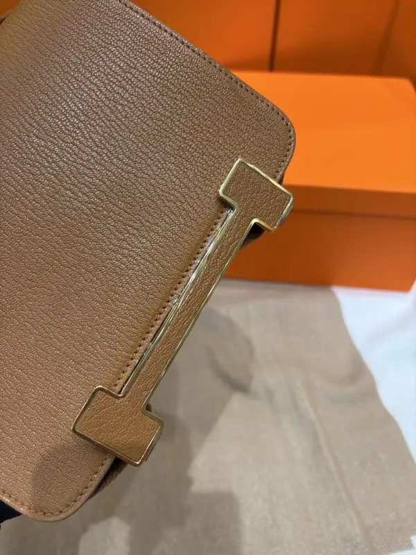 Hermes A bag Hermès Geta 20 cm of goat skin — Photo 3