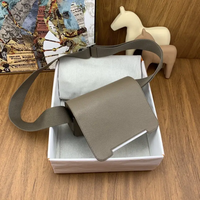 Hermes A bag Hermès Geta 20 cm of goat skin — Photo 4