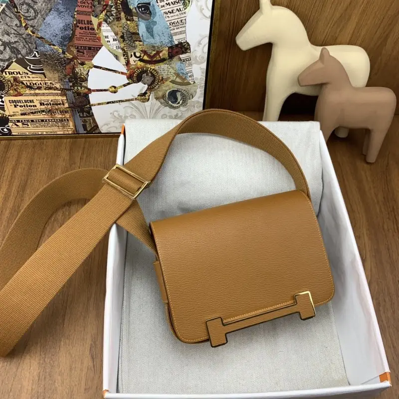 Hermes A bag Hermès Geta 20 cm of goat skin — Photo 4
