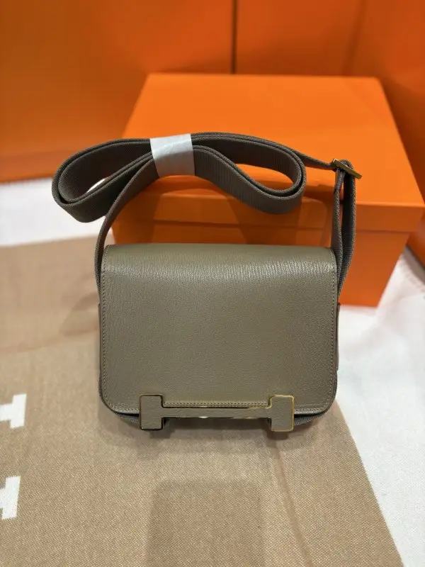 Hermes A bag Hermès Geta 20 cm of goat skin — Photo 5