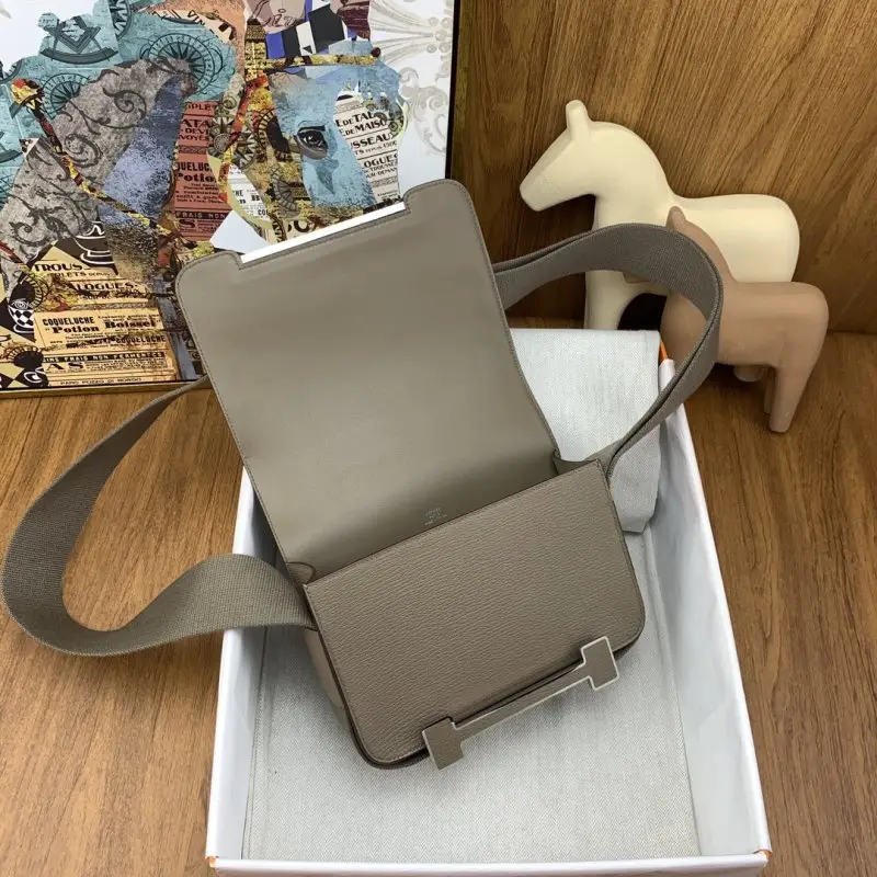 Hermes A bag Hermès Geta 20 cm of goat skin — Photo 5