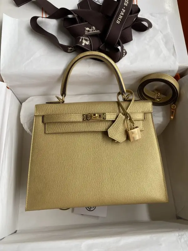 Hermes — A bag Kelly 25 of goat skin