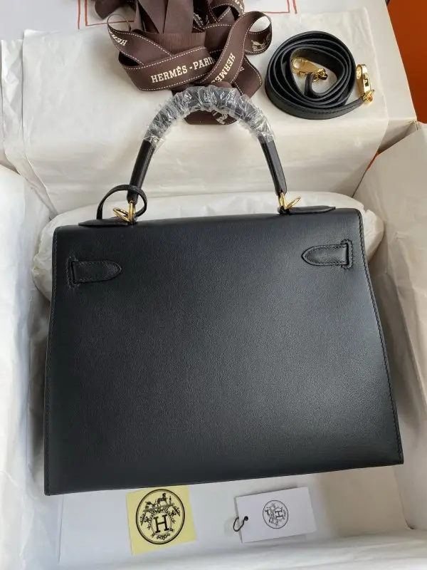 Hermes Сумка Kelly 28 из кожи Swift — Фото 2