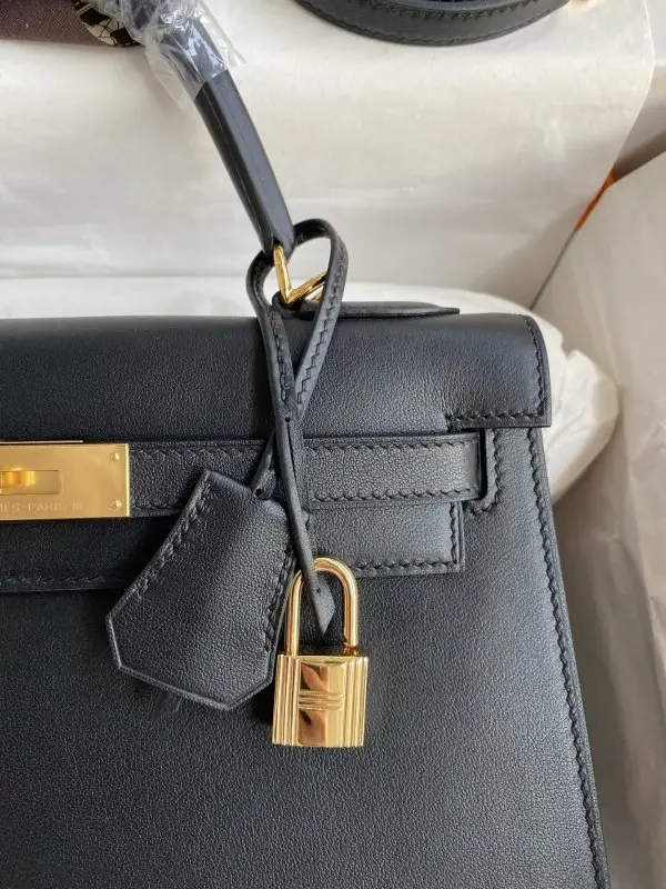 Hermes Сумка Kelly 28 из кожи Swift — Фото 3