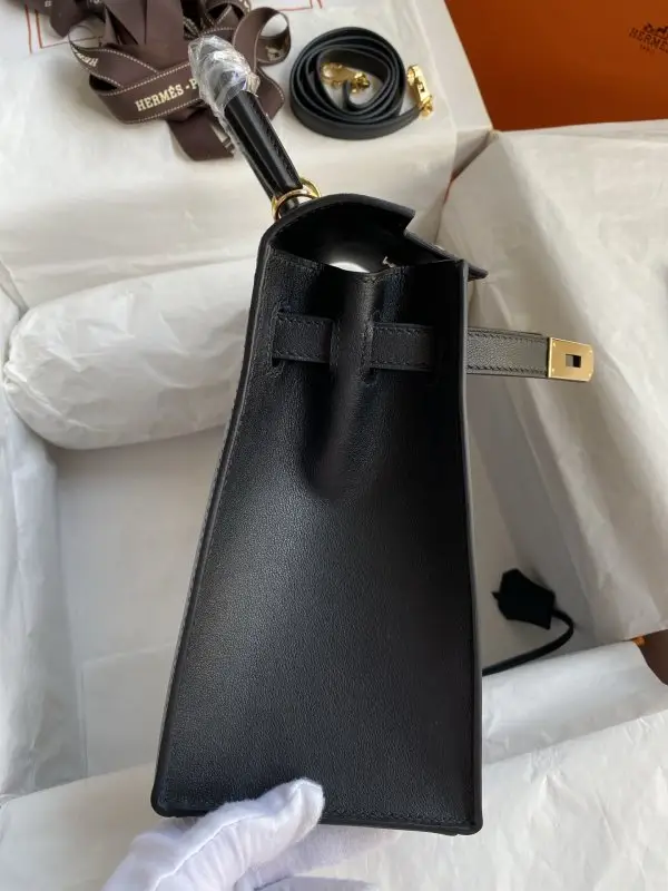Hermes Сумка Kelly 28 из кожи Swift — Фото 5