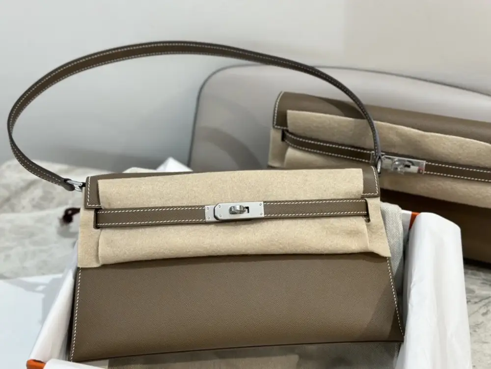 Сумка Kelly Elan 27 см з козячої шкіри
