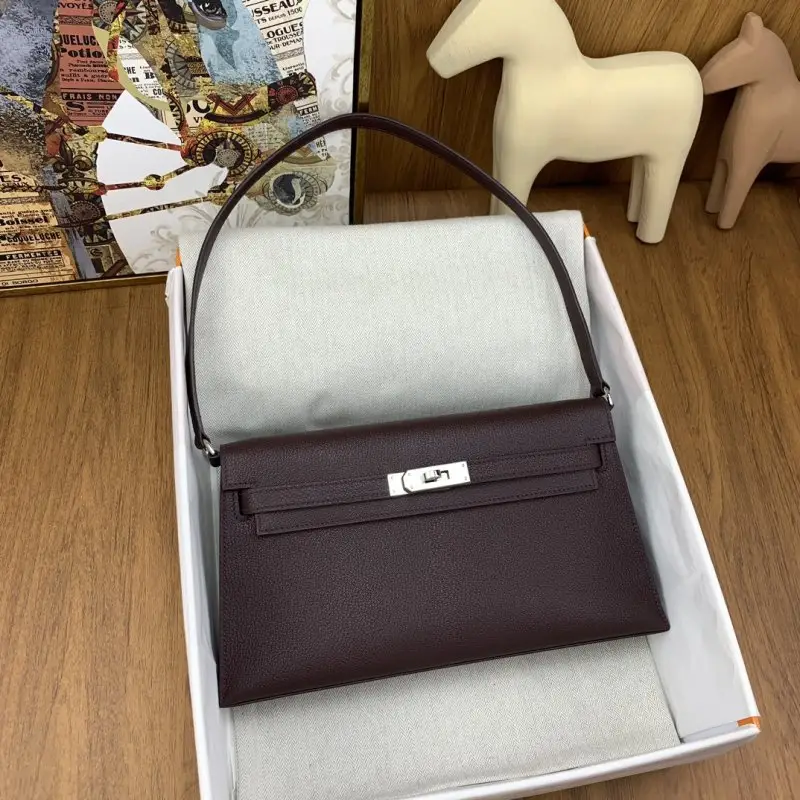 Hermes — Сумка Kelly Elan 27 см из козьей кожи