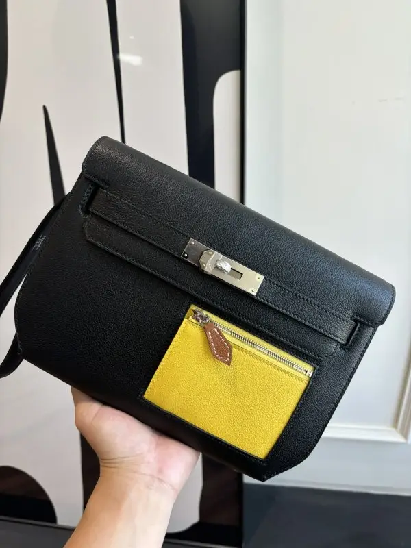 Hermes — Сумка мужская Kelly Depeches 25 см в коже Evercolor