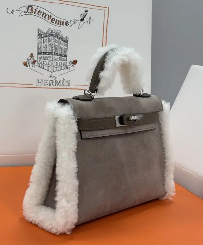 Hermes A bag Teddy Kelly 19 cm at suede — Photo 3