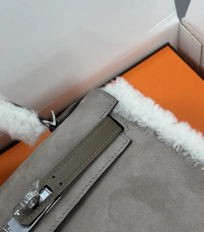 Hermes A bag Teddy Kelly 19 cm at suede — Photo 5