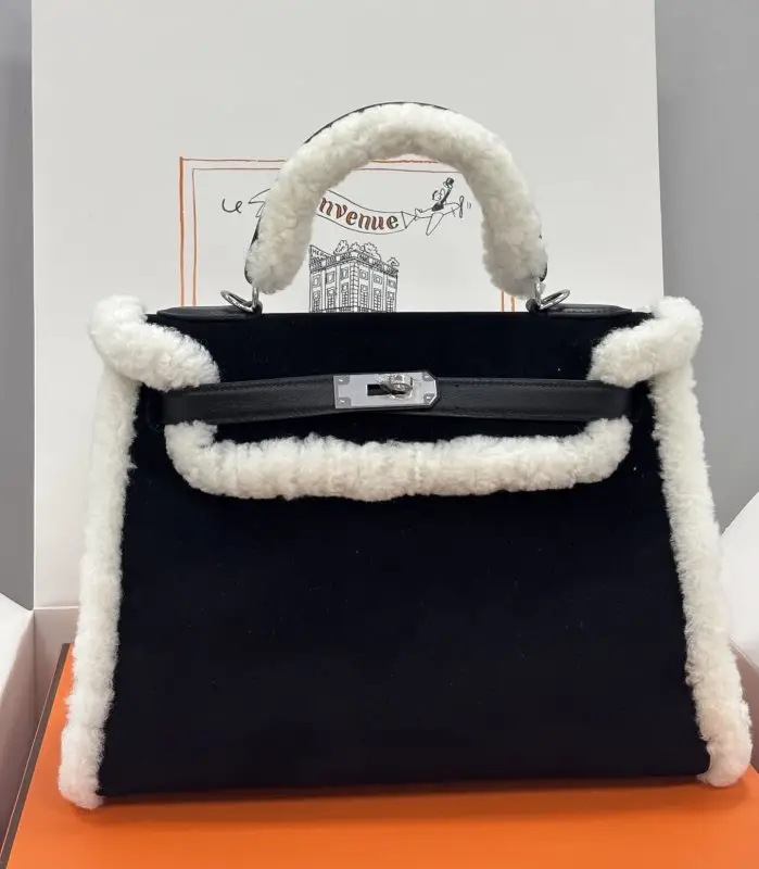 Hermes — Сумка Teddy Kelly 28 см в замші