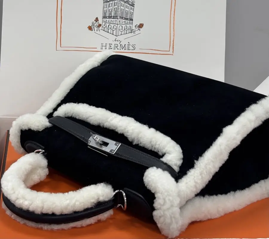 Hermes A bag Teddy Kelly 28 cm at suede — Photo 4