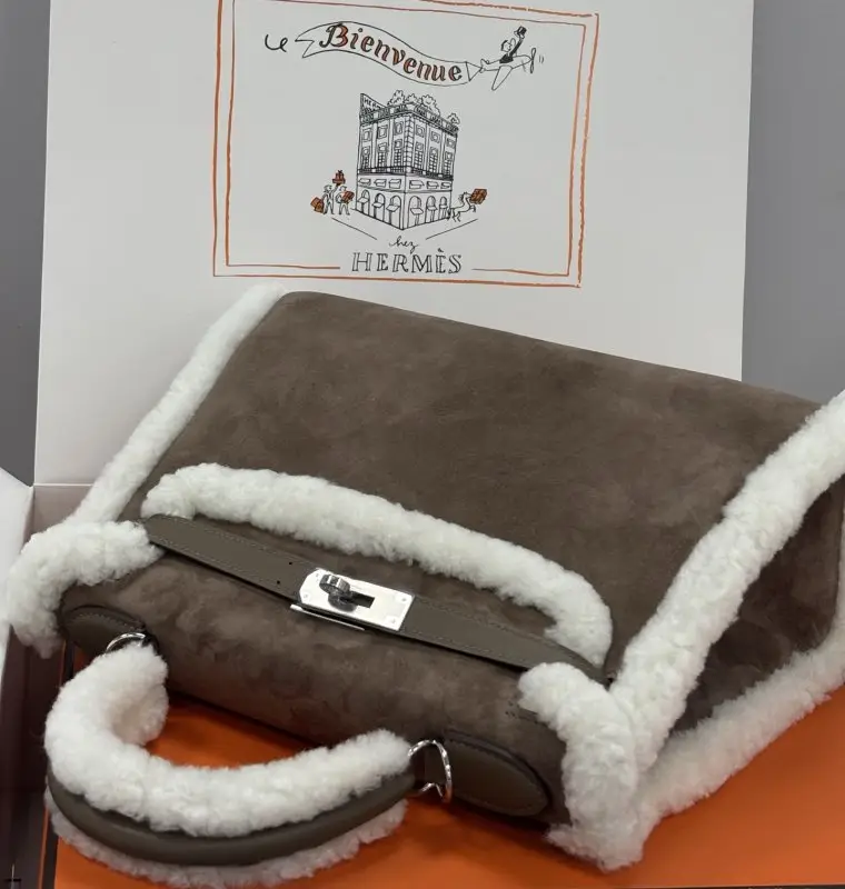 Hermes A bag Teddy Kelly 28 cm at suede — Photo 4