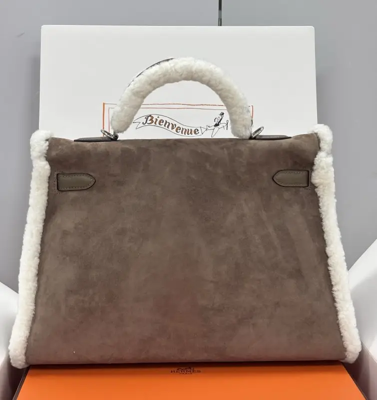 Hermes A bag Teddy Kelly 35 cm at suede — Photo 2