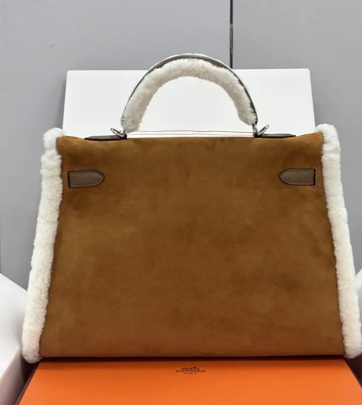 Hermes A bag Teddy Kelly 35 cm at suede — Photo 2