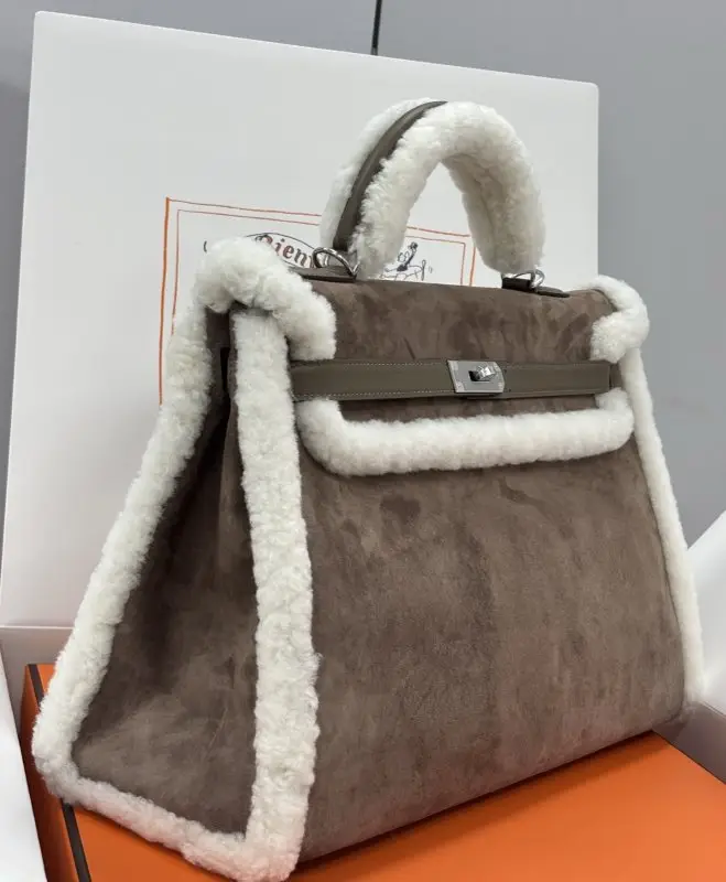 Hermes A bag Teddy Kelly 35 cm at suede — Photo 3