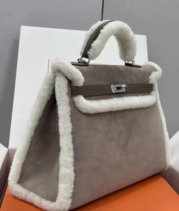 Hermes A bag Teddy Kelly 35 cm at suede — Photo 3