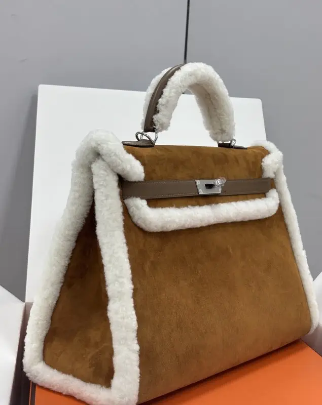 Hermes A bag Teddy Kelly 35 cm at suede — Photo 3