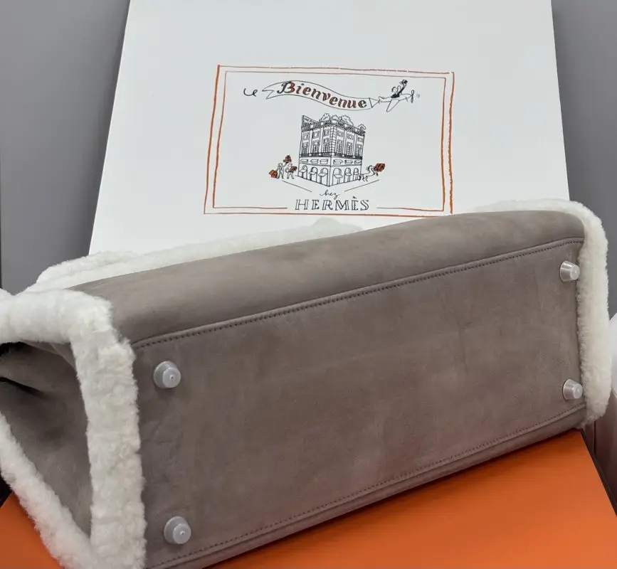 Hermes A bag Teddy Kelly 35 cm at suede — Photo 4