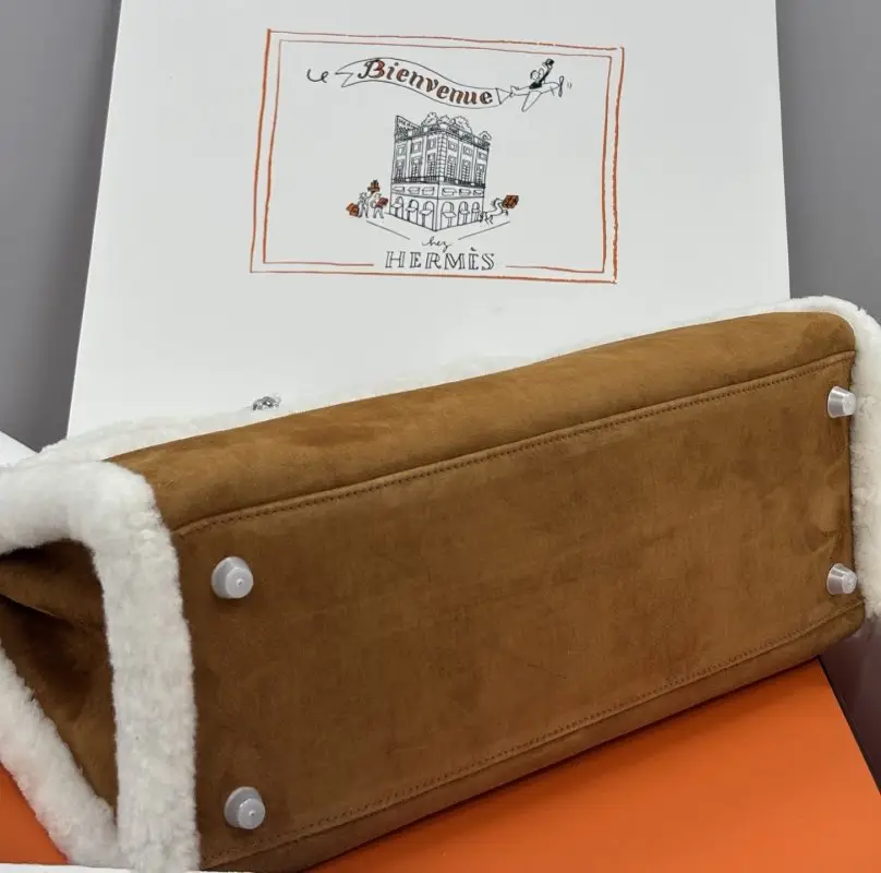 Hermes A bag Teddy Kelly 35 cm at suede — Photo 4