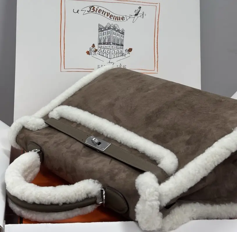 Hermes A bag Teddy Kelly 35 cm at suede — Photo 5