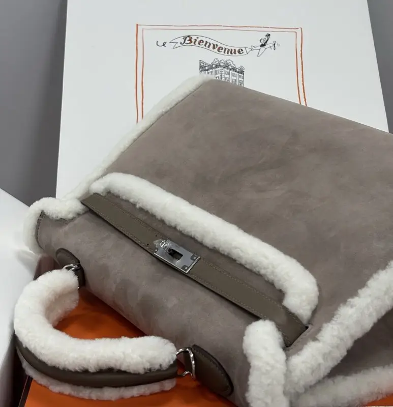 Hermes A bag Teddy Kelly 35 cm at suede — Photo 5