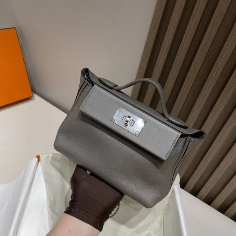 Hermes — Сумка жіноча 24/24 - 21 см в шкірі Evercolor і Swift
