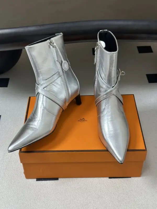 Hermes Ankle boots Hermes Nice 40 from buckle Kelly — Photo 4