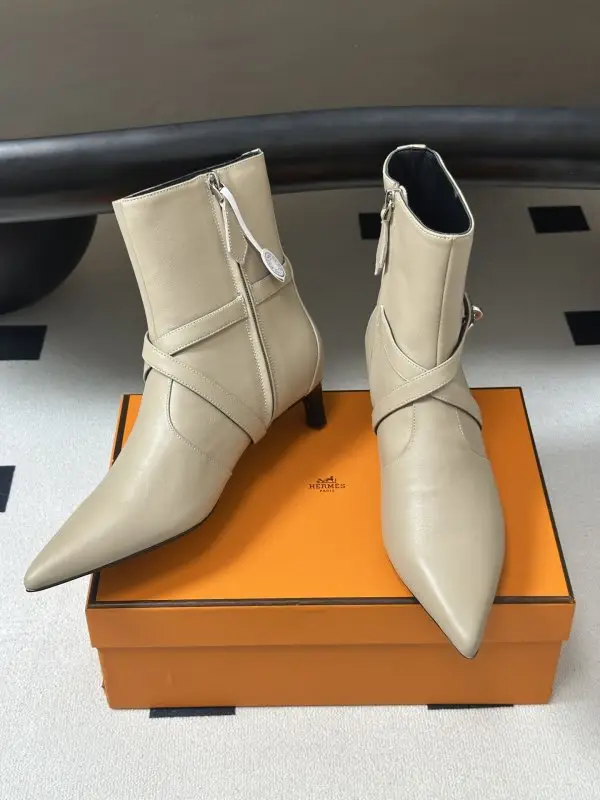 Hermes Ankle boots Hermes Nice 40 from buckle Kelly — Photo 4