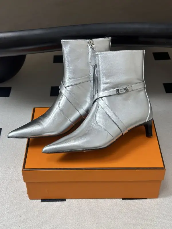 Hermes Ankle boots Hermes Nice 40 from buckle Kelly — Photo 5
