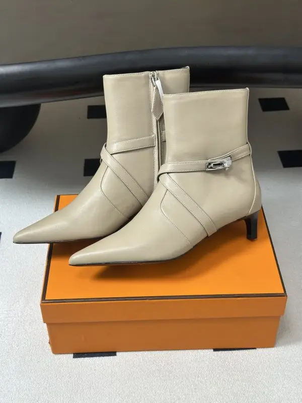 Hermes Ankle boots Hermes Nice 40 from buckle Kelly — Photo 5