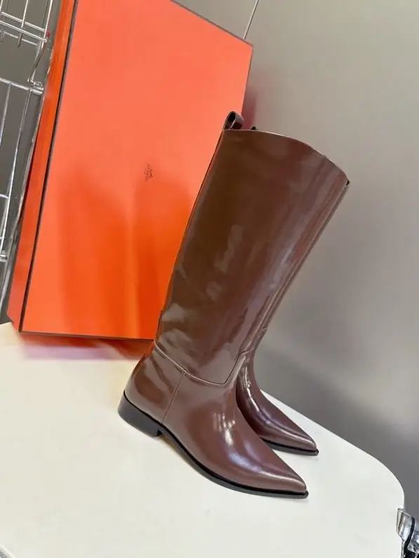 Hermes — Сапоги кожаные женские