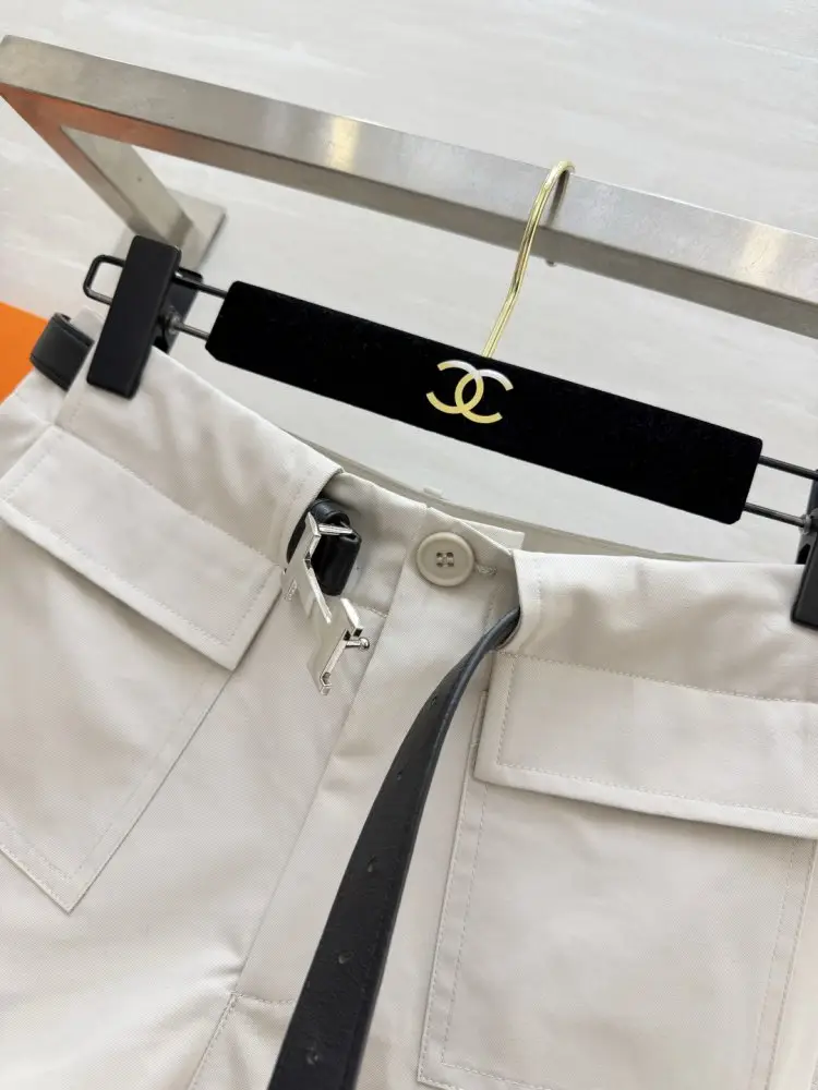 Hermes Карго-шорты с высокой талией и ремешком — Фото 5