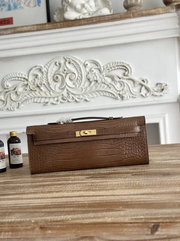 Hermes Вечірня сумочка Kelly 31 в шкірі крокодила — Фото 1