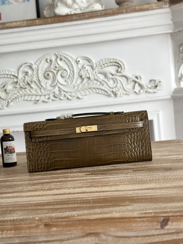 Hermes Вечірня сумочка Kelly 31 в шкірі крокодила — Фото 1