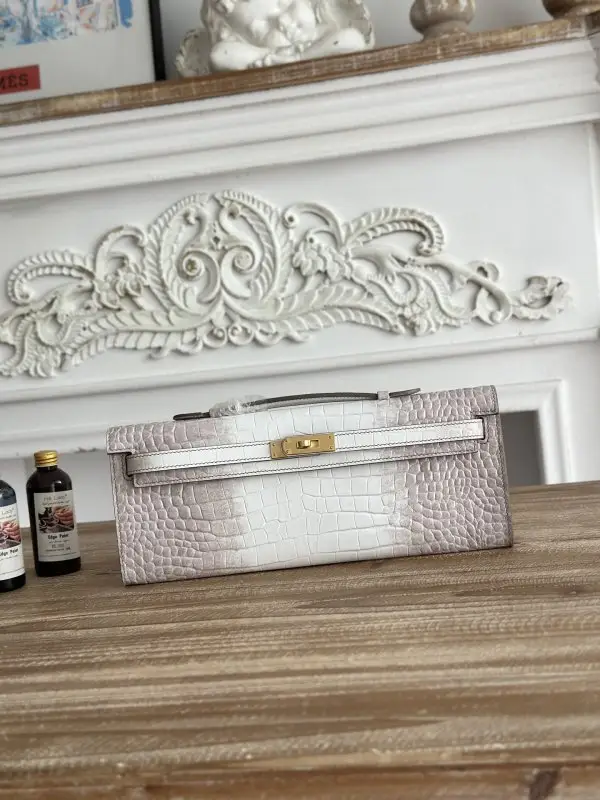 Hermes — Вечірня сумочка Kelly 31 в шкірі крокодила