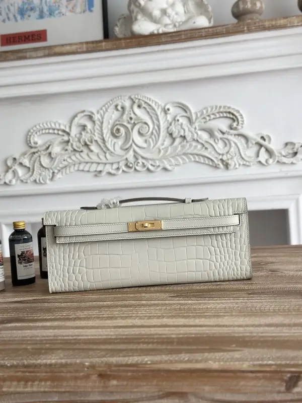Hermes — Вечірня сумочка Kelly 31 в шкірі крокодила