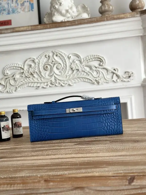 Hermes — Вечірня сумочка Kelly 31 в шкірі крокодила