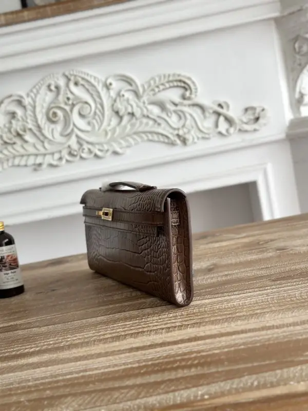 Hermes Вечірня сумочка Kelly 31 в шкірі крокодила — Фото 2